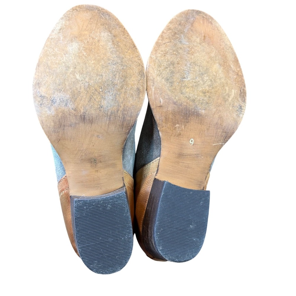 Diba True Stop By Ankle Boots Dust‎ Cognac Suede Leather Block Heel Size 9 - Picture 6 of 8